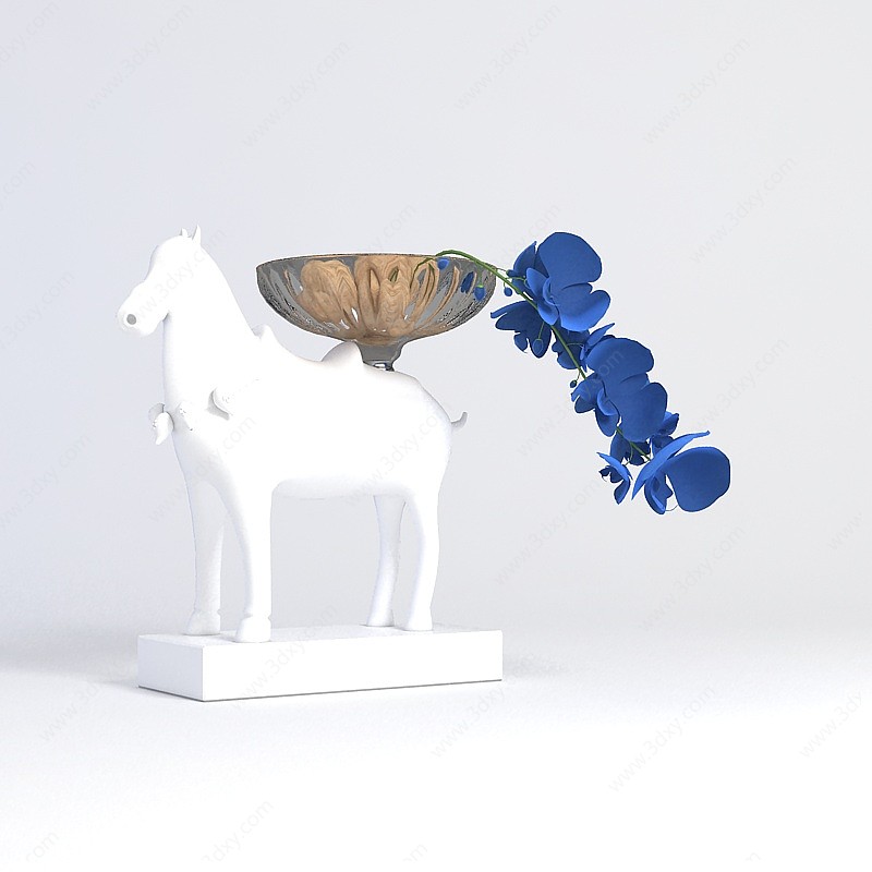 马摆件陈设品3D模型