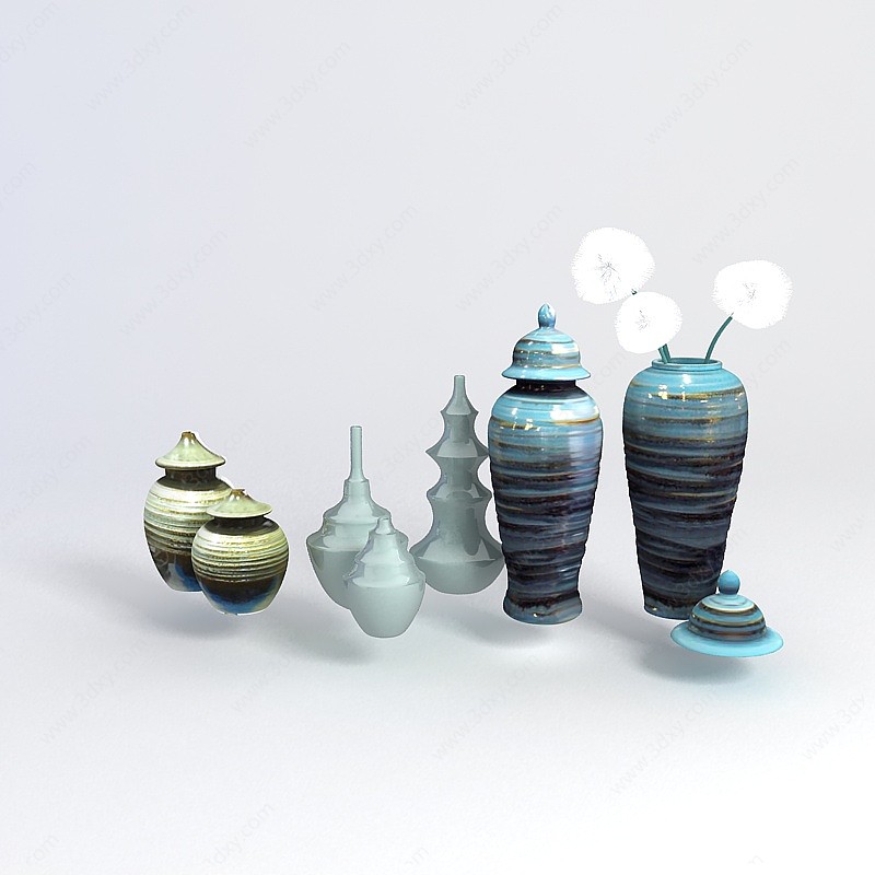 花瓶装饰品3D模型