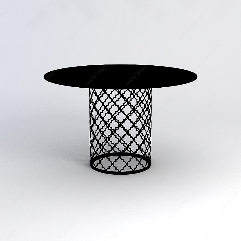 休闲圆桌3D模型