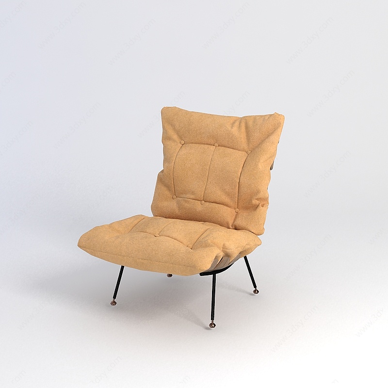 黄色椅子3D模型