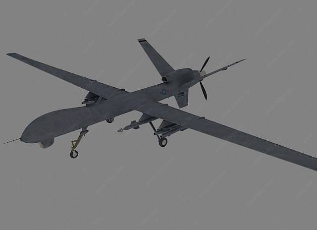 军用无人机3D模型