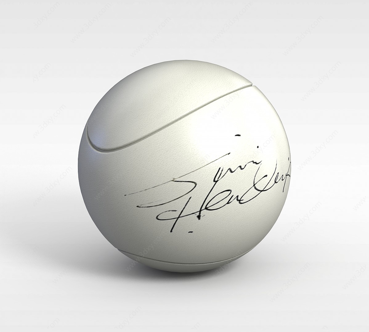 签名网球3D模型