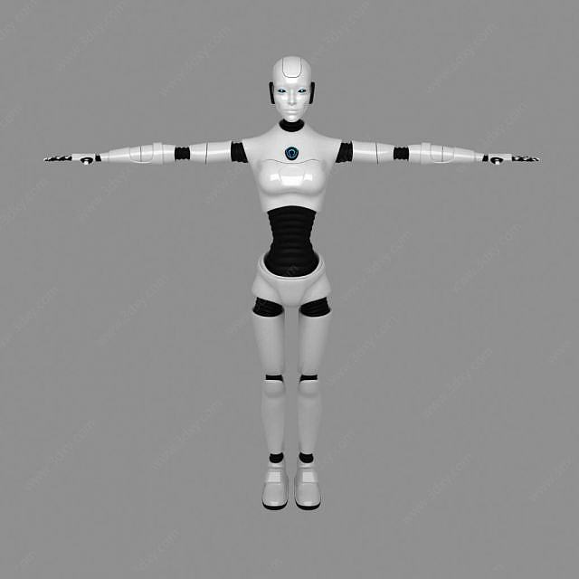 男性机器人3D模型