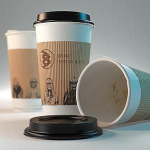 咖啡纸杯3D模型