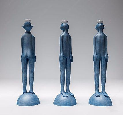 现代人物雕塑3D模型