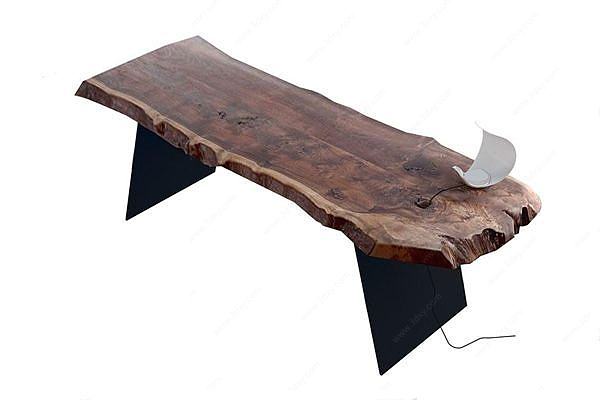 老船木桌子3D模型