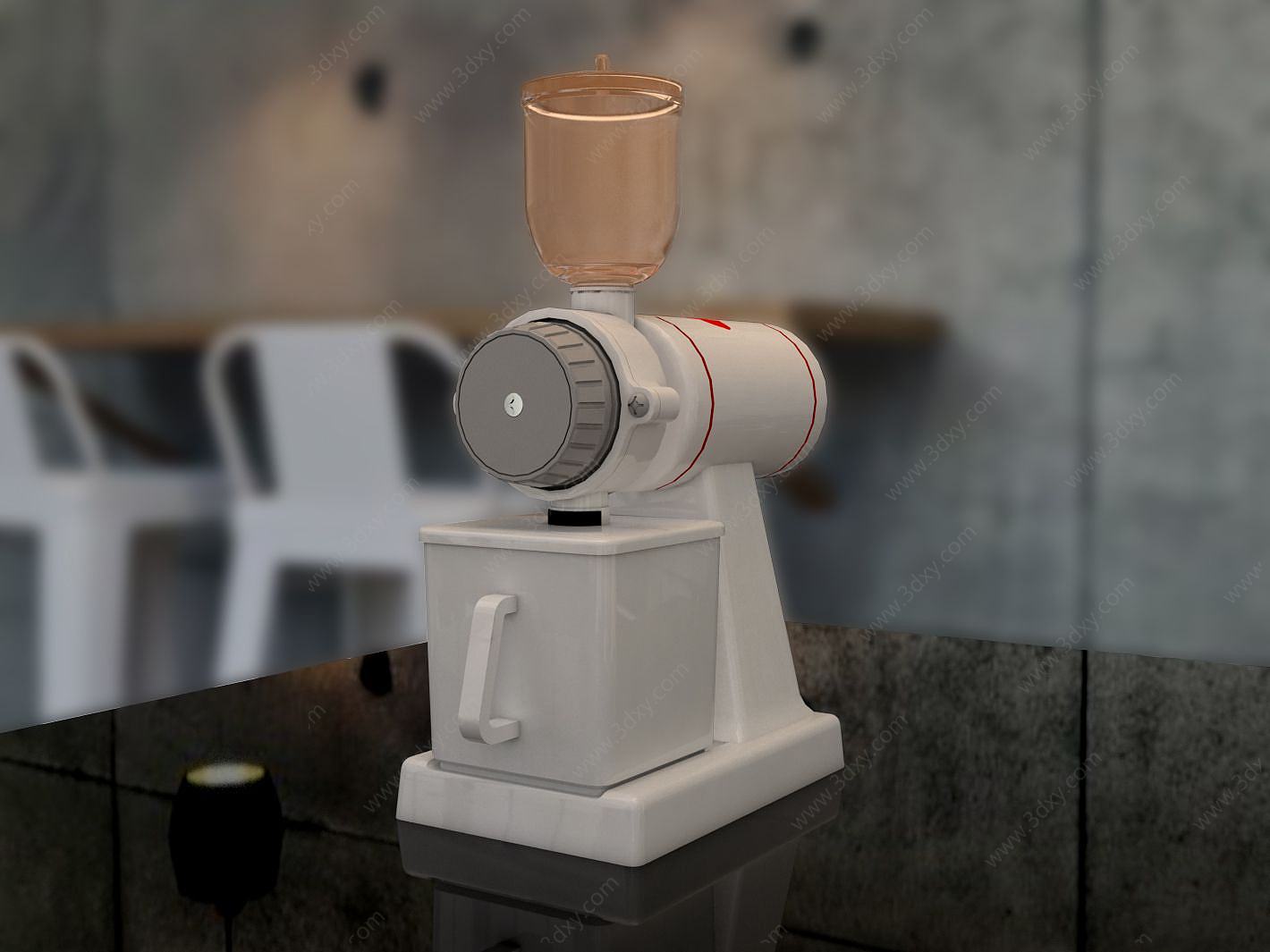 磨豆机3D模型