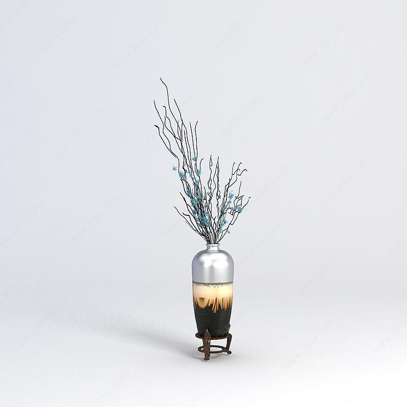 中式花瓶3D模型