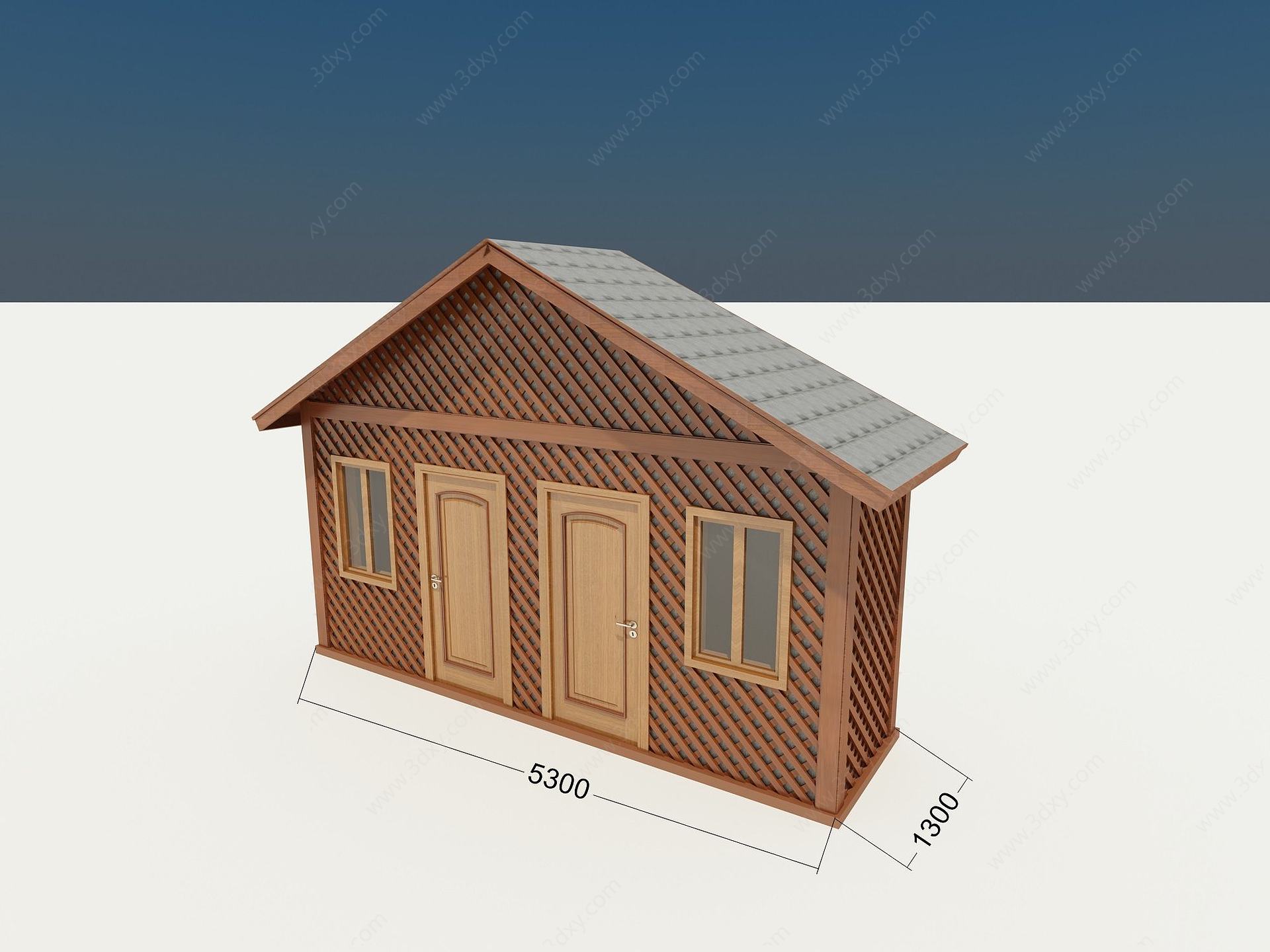 木屋工具房3D模型