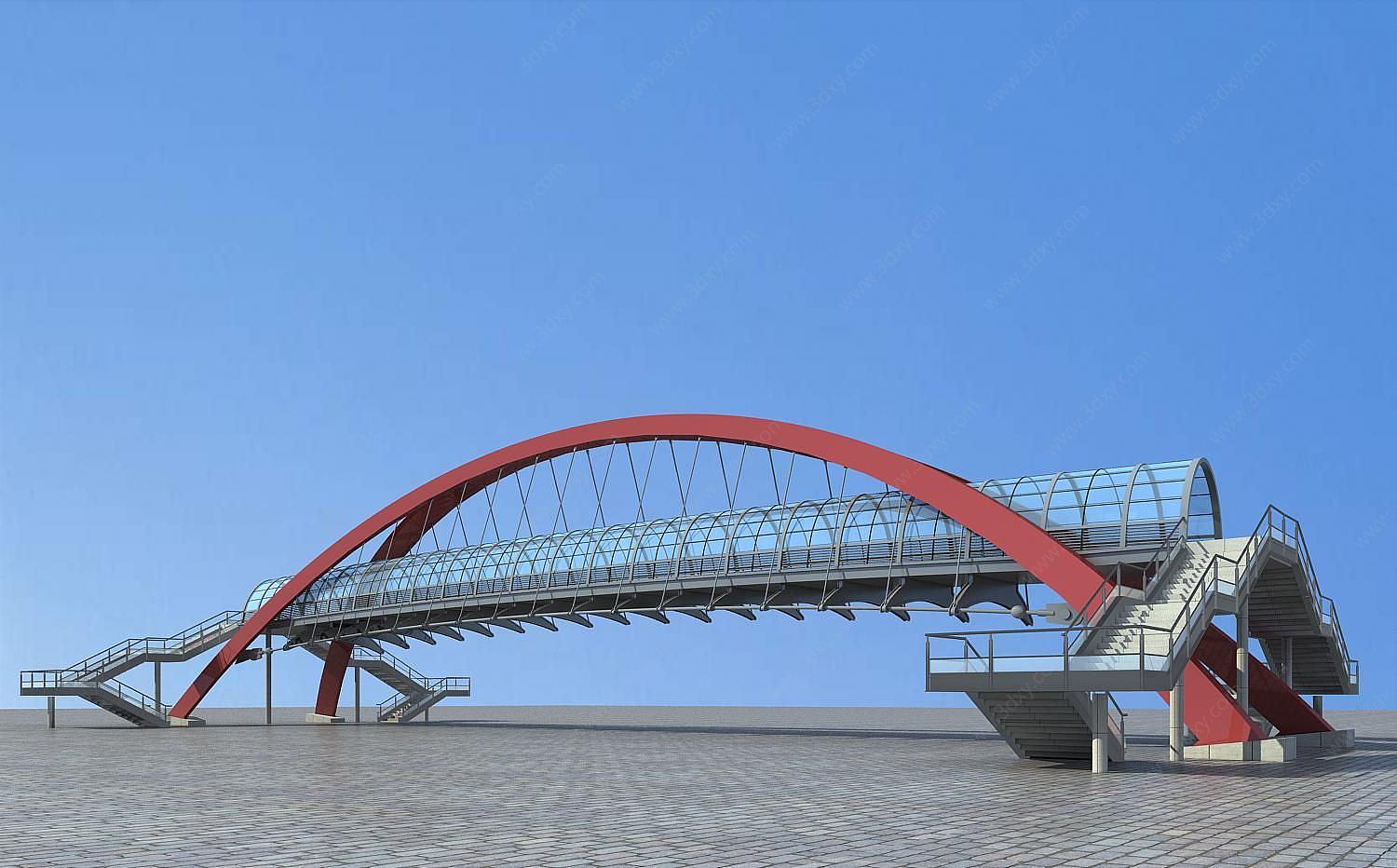 过街天桥3D模型
