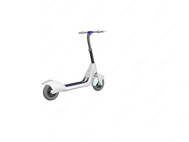 电动踏板车3D模型