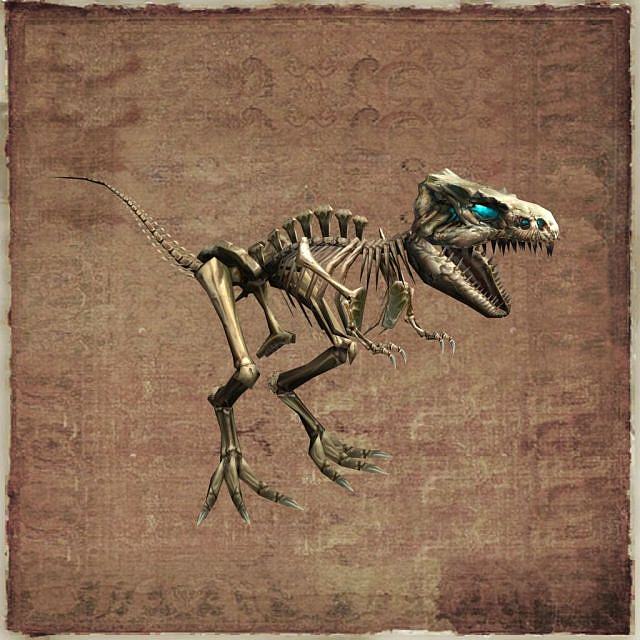 霸王龙恐龙骨架3D模型