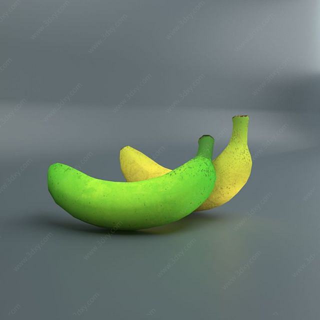 香蕉3D模型