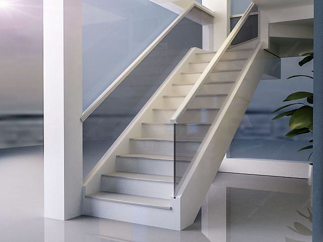 玻璃楼梯3D模型