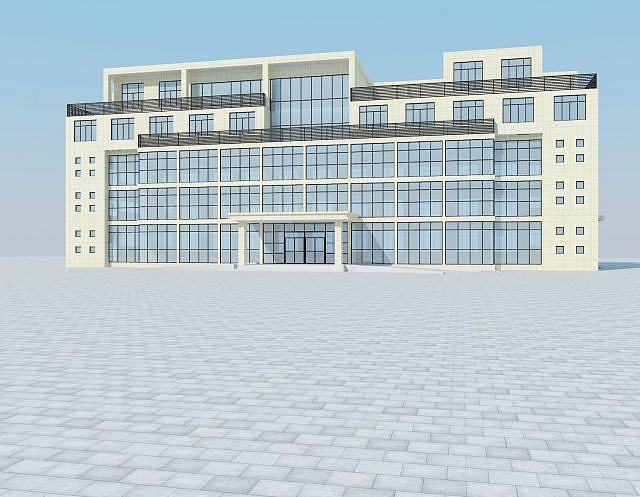 厂房办公楼3D模型