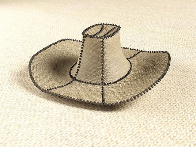 牛仔帽3D模型