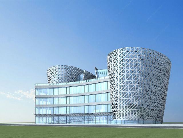 现代建筑大楼3D模型