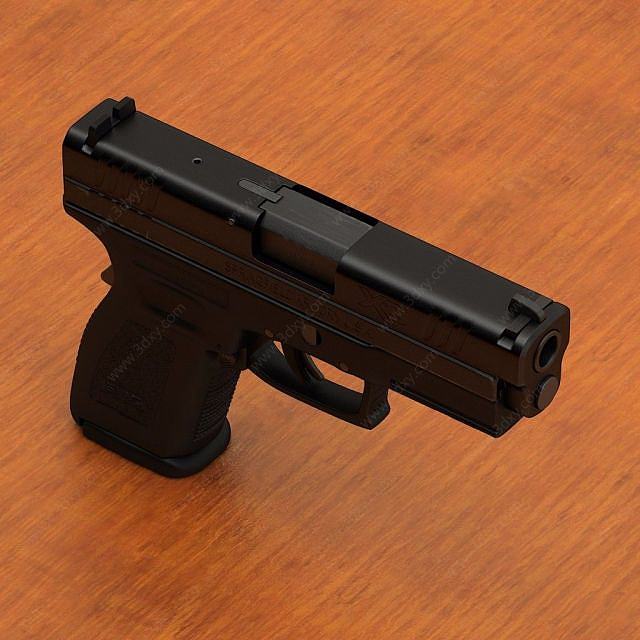 高精手枪3D模型