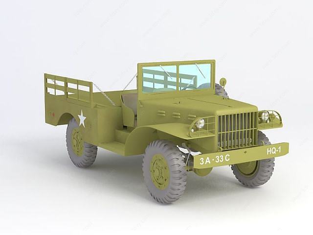 军用jeep3D模型