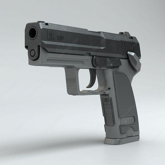 HK_USP手枪3D模型