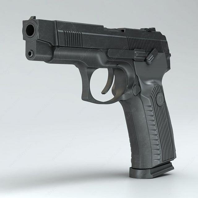 MP443乌鸦半自动手枪3D模型