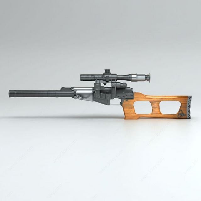 Vintorez狙击步枪3D模型