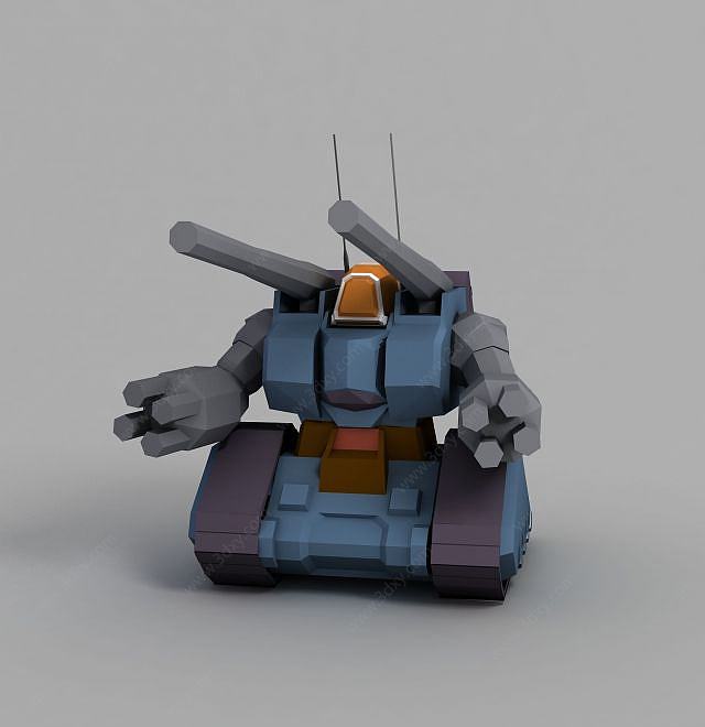 量产型钢铁坦克3D模型