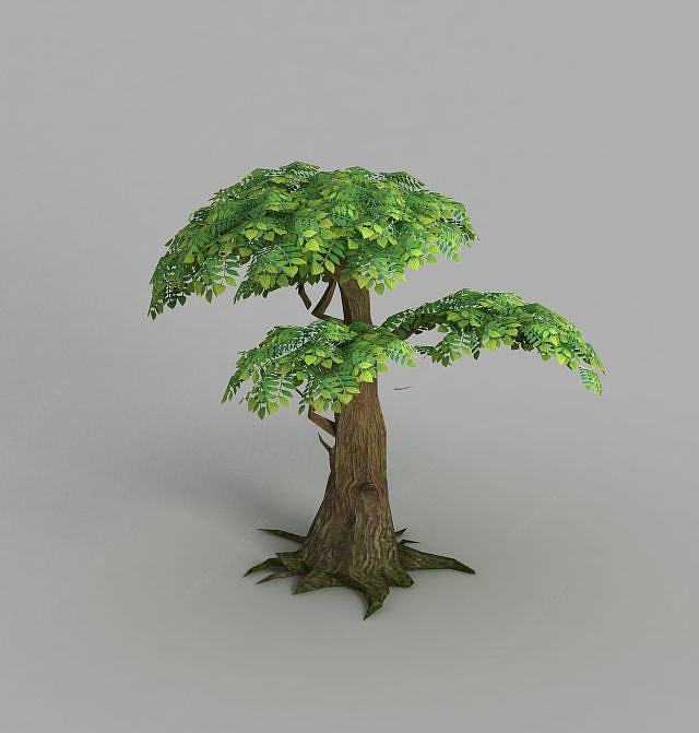 魔兽世界树木3D模型
