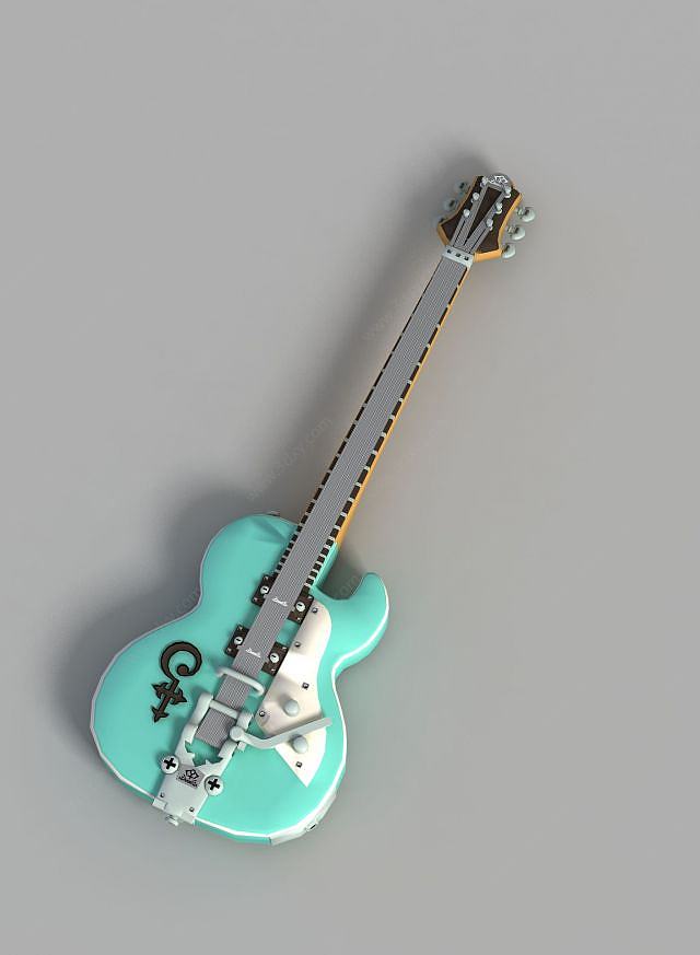 游戏吉他饰品装饰3D模型