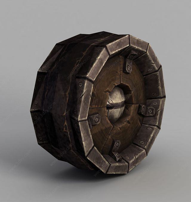 魔兽世界游戏轮胎3D模型