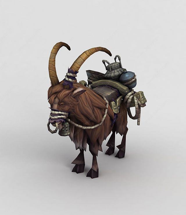 魔兽世界山羊坐骑3D模型