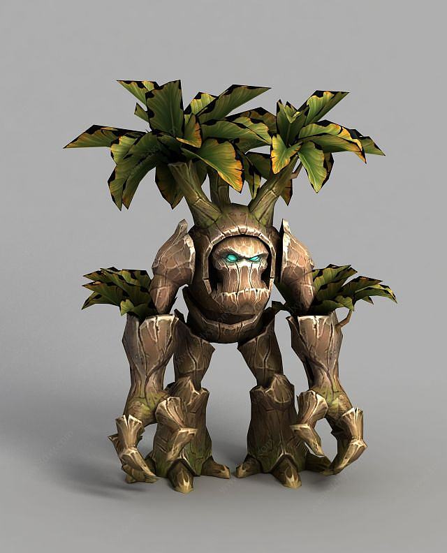魔兽世界树人3D模型