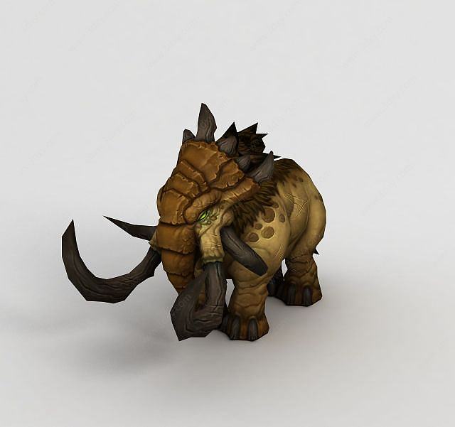 魔兽世界猛犸象坐骑3D模型
