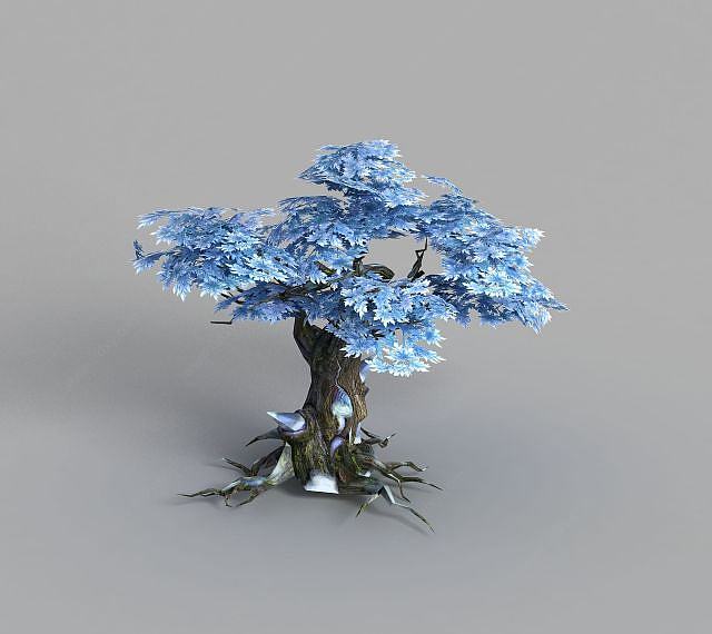 游戏场景树木装饰3D模型