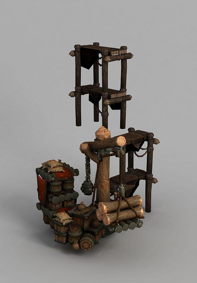 魔兽世界装备凳子3D模型