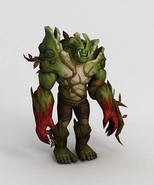 魔兽世界绿巨人怪兽3D模型