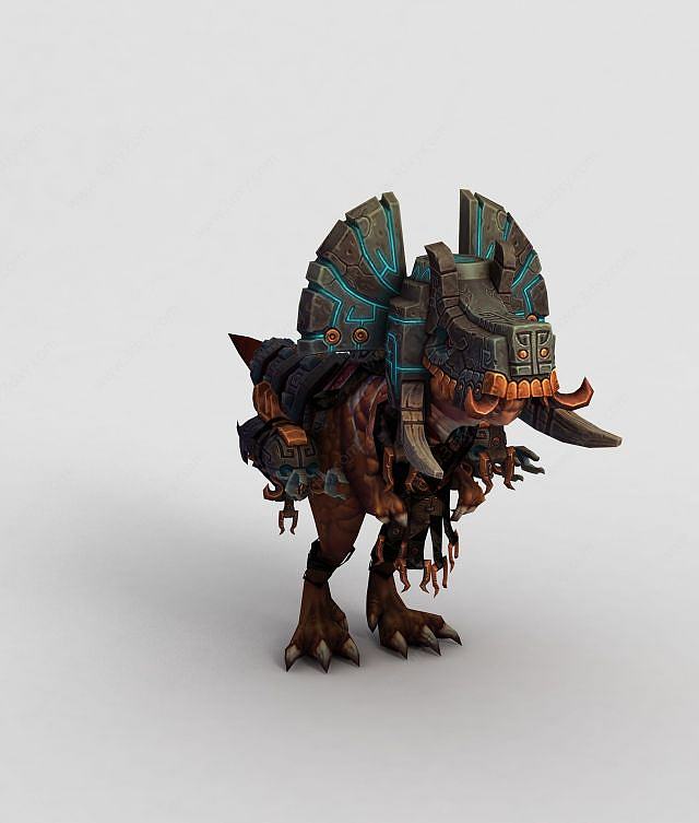 魔兽世界恐龙坐骑3D模型