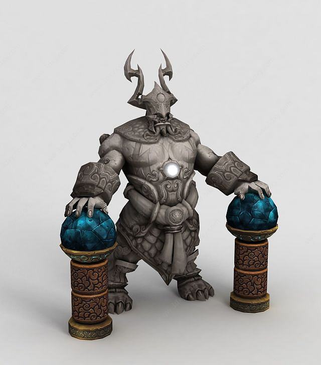 魔兽世界石头巨人3D模型