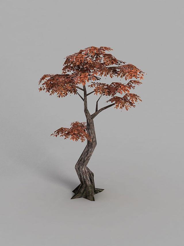 魔兽世界树木场景装饰3D模型