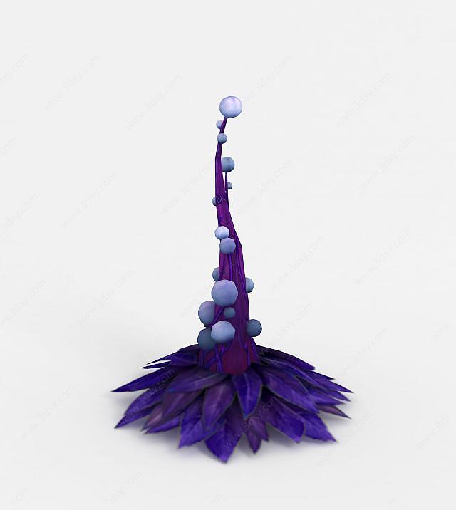 魔兽世界异形树场景装饰3D模型