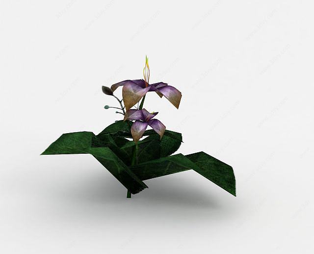 魔兽世界灌木花场景装饰3D模型