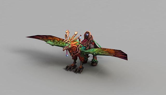 魔兽世界老鹰坐骑3D模型
