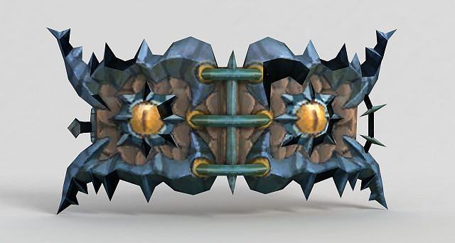 龙之谷游戏武器魔法书3D模型