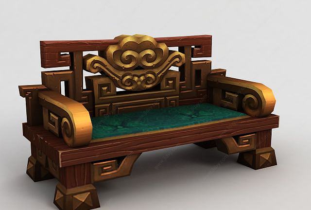 魔兽世界游戏椅子3D模型
