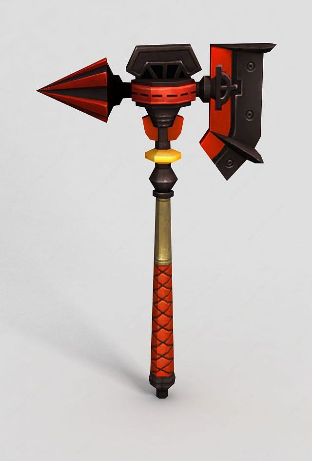 龙之谷武器斧头锤子3D模型
