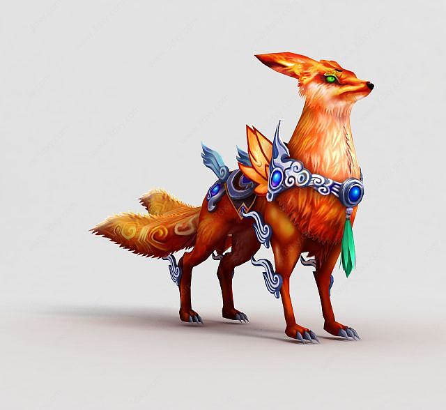 洪荒游戏红狐狸3D模型