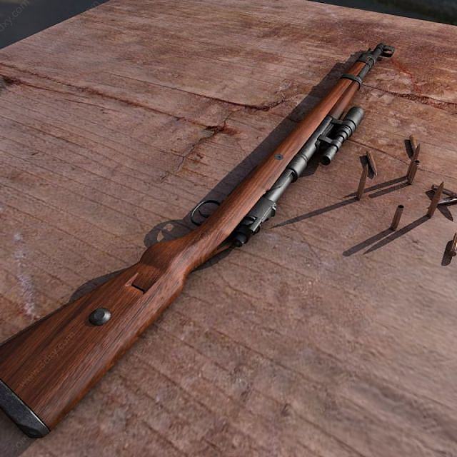 Kar98k毛瑟步枪3D模型