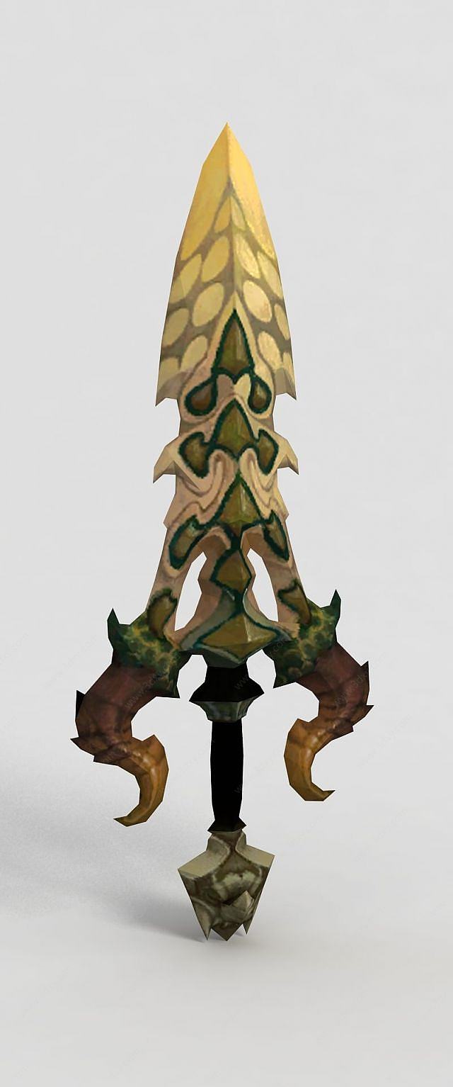 龙之谷武器剑3D模型