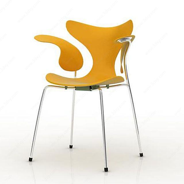时尚简约休闲椅子3D模型
