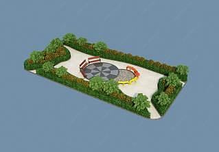 花园3D模型
